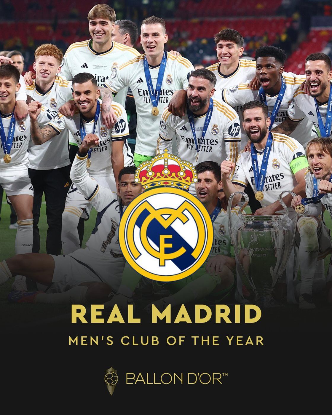 ريال مدريد أفضل ناد في العالم للعام 2024