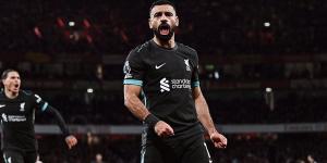 ترتيب محمد صلاح في جدول هدافي الدوري الإنجليزي بعد إحرازه في مرمى أرسنال - أخبار كلمتك