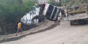 حادث جديد في طريق الصحى كربا بتعز - أخبار كلمتك