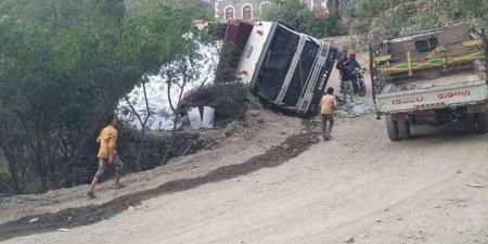 حادث جديد في طريق الصحى كربا بتعز - أخبار كلمتك