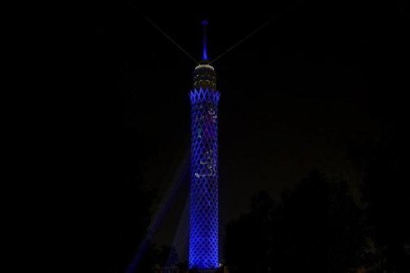 برج القاهرة يحتفل بذكرى تأسيس منظمة الصحة العالمية بطريقة خاصة (صور)
