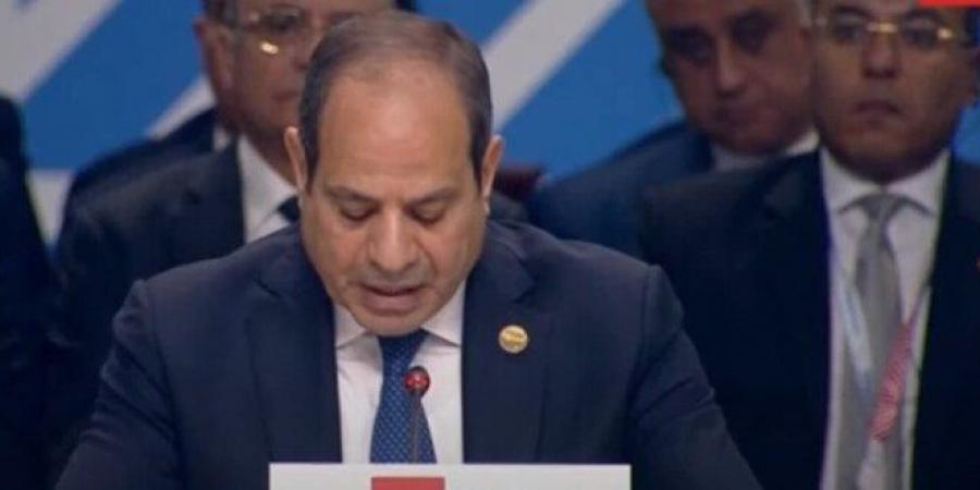 الرئيس السيسي: مصر تولي أهمية كبرى لاتخاذ خطوات ملموسة لتحقيق التنمية عبر آليات مبتكرة - أخبار كلمتك