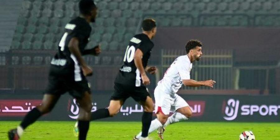 عبد الله السعيد يسجل الهدف الثالث للزمالك في شباك البنك الأهلي - أخبار كلمتك